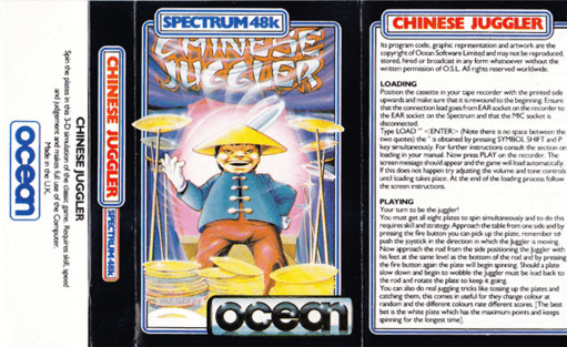 Chinese Juggler box art for ZX Spectrum